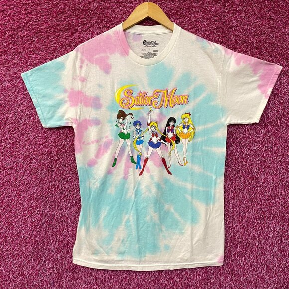 Sailor Moon Sailor Scouts Anime Series T-Shirt Tie Dye Small - Picture 1 of 4